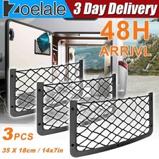 3Pc Large Storage Net Pocket